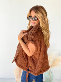 Right At Home Brown Sherpa Vest