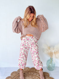 Yes Please Pink Floral Pants