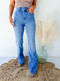 Playing For Keeps High Rise Flare Jeans