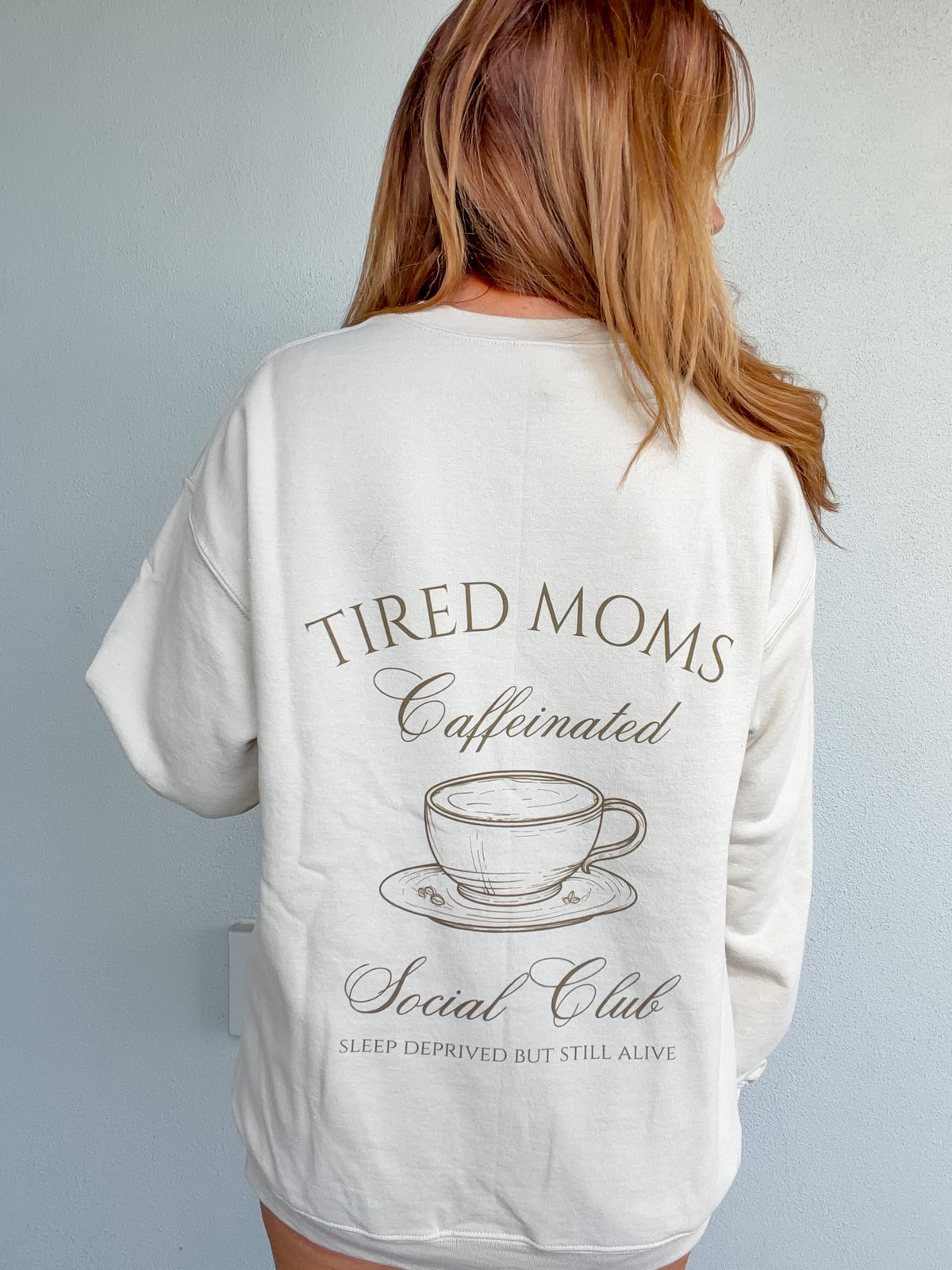 Social Club Tired Mom Graphic Top
