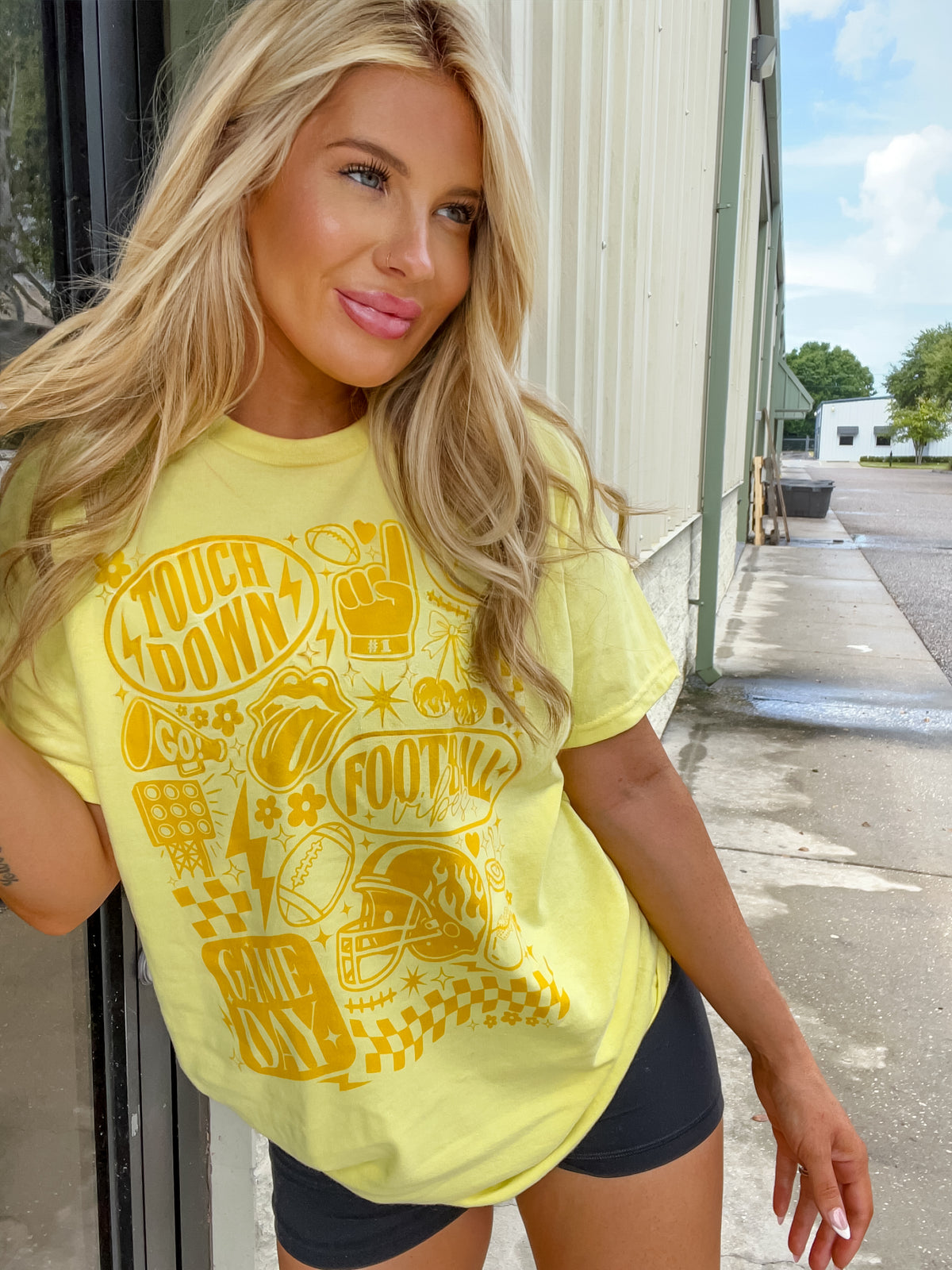 Football Collage Graphic Tee C.O.C.