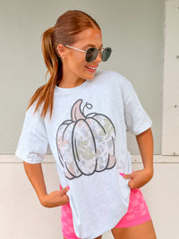 Camo Pumpkin Graphic Top