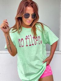 Pink No Filter Graphic Top