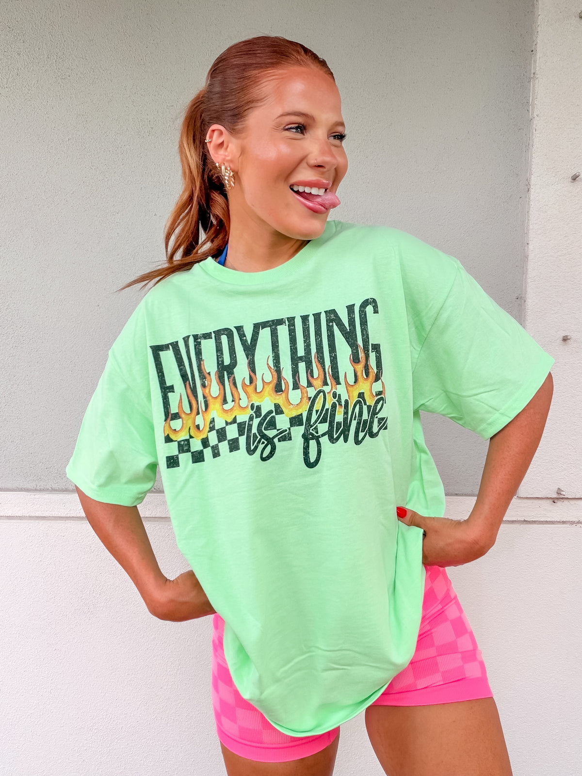 Everything Is Fine Graphic Top