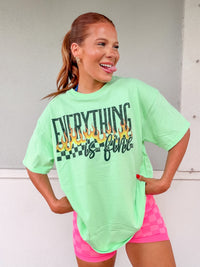 Everything Is Fine Graphic Top