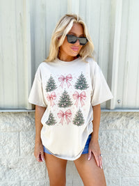 Bows And Trees Graphic Top