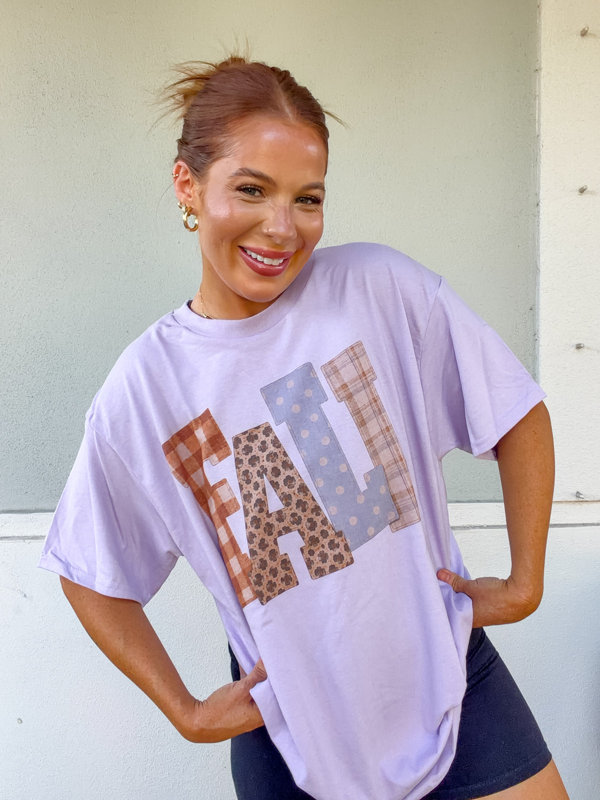 Multi Fall Graphic Top