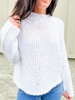 Total Icon White Luxury Sweater