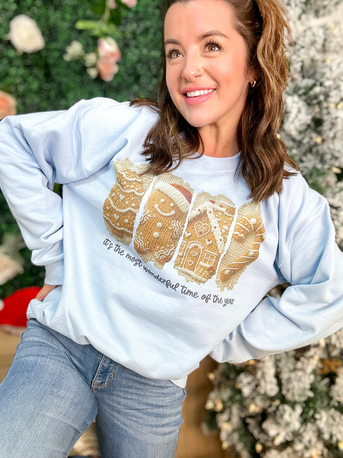 Collage Yarn Wonderful Time Graphic Top