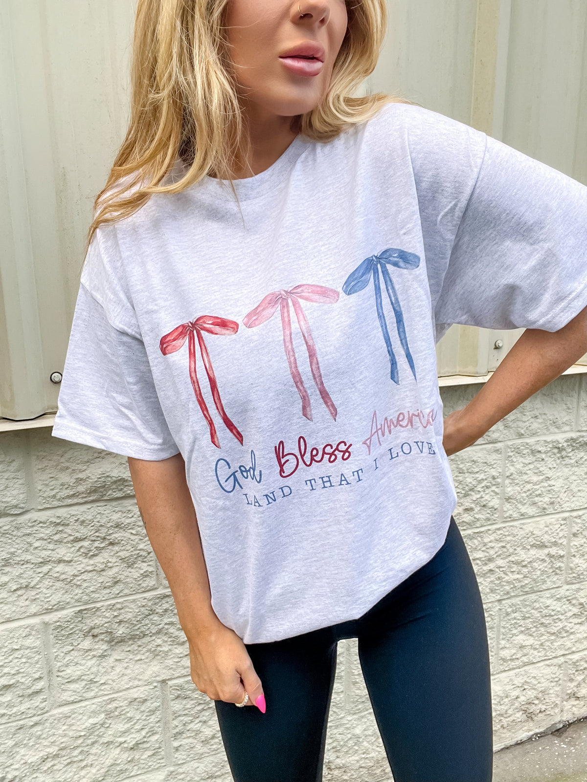God Bless Graphic Top