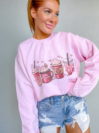 Cute Coffee Valentine Graphic Top