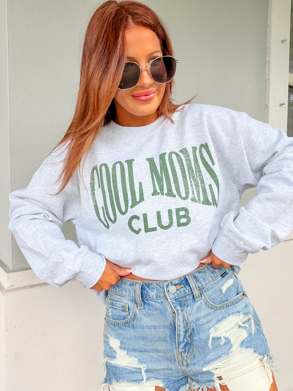 Green Moms Club Graphic Top