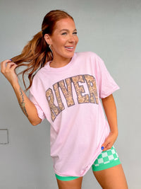 Camo River Graphic Top