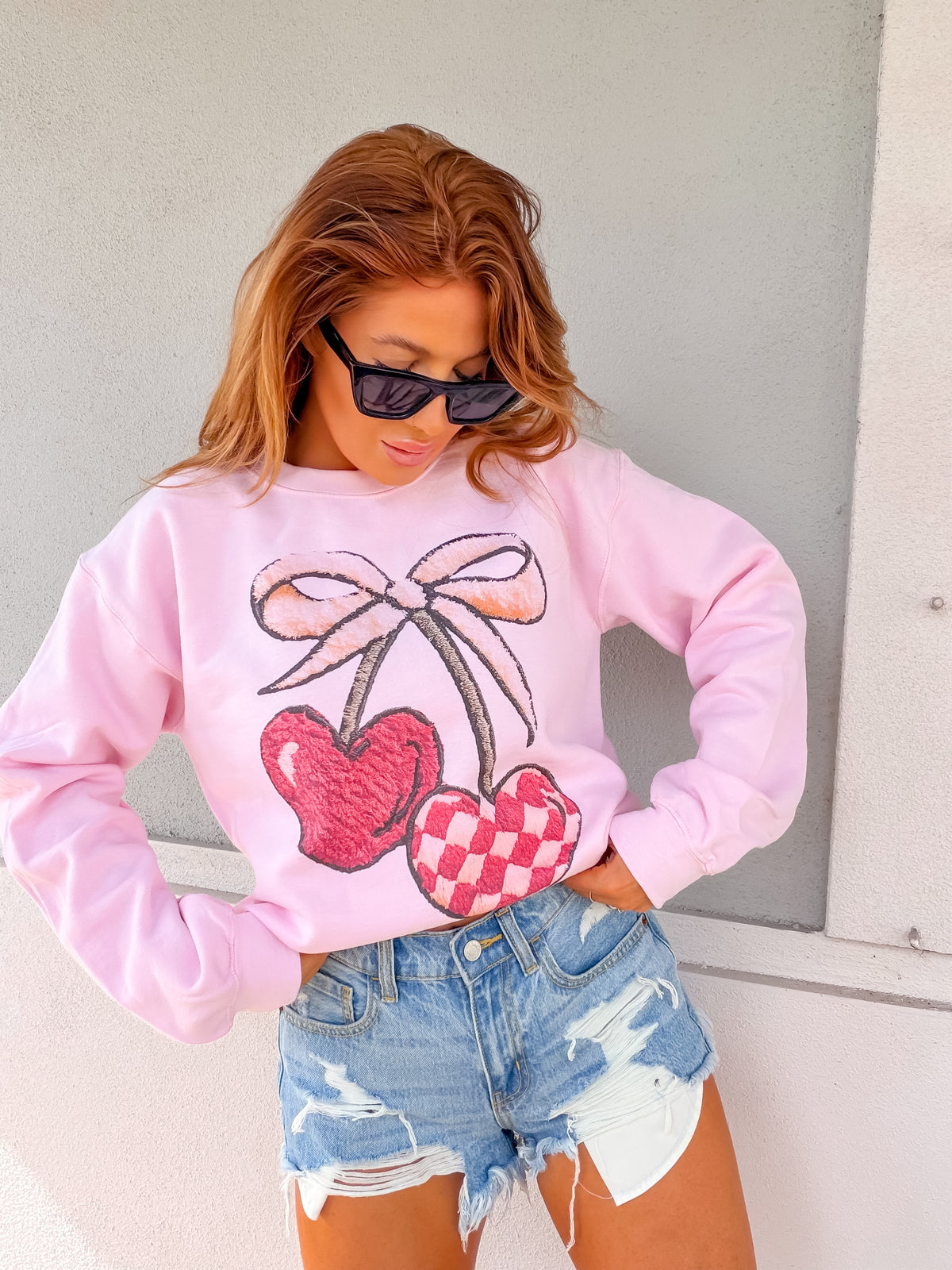 Yarn Retro Cherry Graphic Top