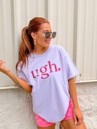 Pink Ugh Graphic Top