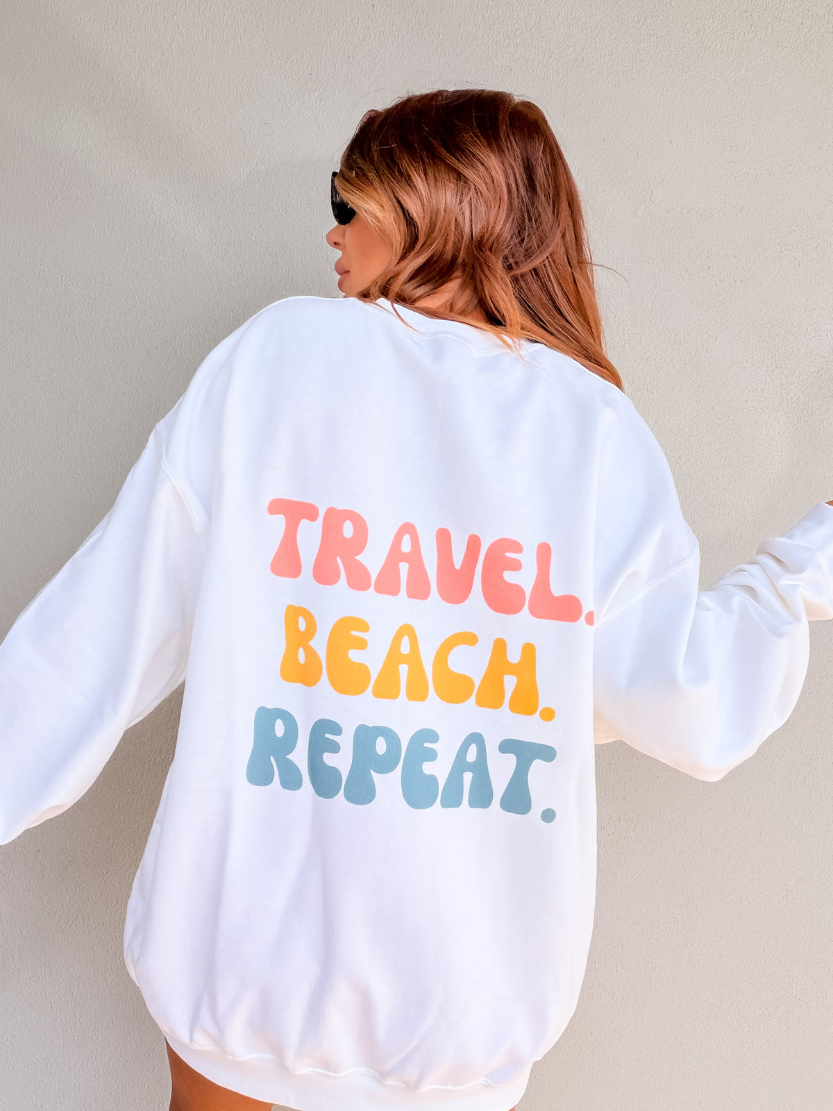 Travel Repeat Graphic Top
