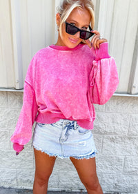 Keep Moving Light Wash Distressed Denim Skort