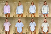 Christmas Cow Bow Graphic Top