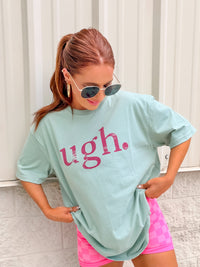 Pink Ugh Graphic Top