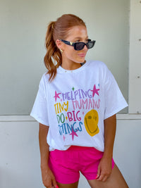 Colorful Do Big Things Graphic Top