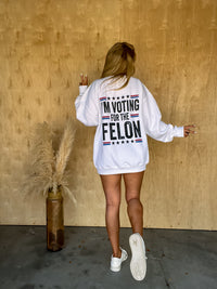 Voting For The Felon Graphic Top