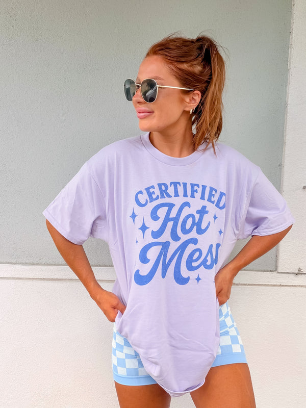 Certified Blue Graphic Top