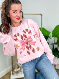 Candy Cane Yarn Graphic Top