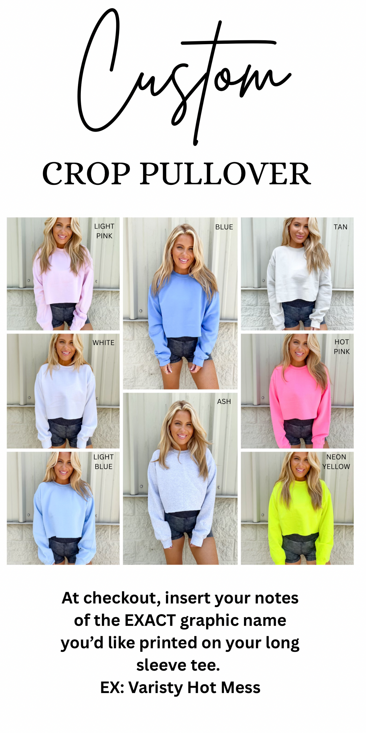 CROP *PULLOVER Graphic Top