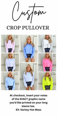 CROP *PULLOVER Graphic Top