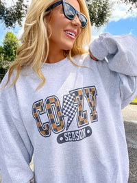 Checkered Cozy Graphic Top