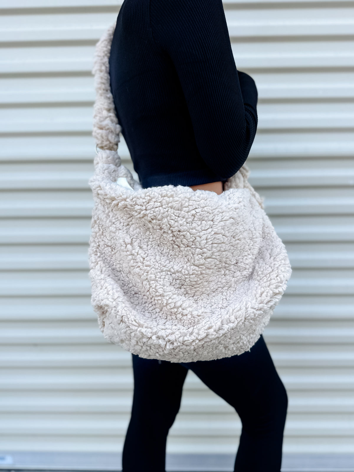 Beige Sherpa Bag