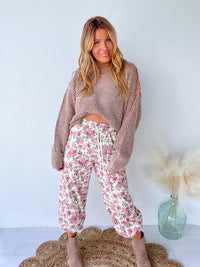 Yes Please Pink Floral Pants
