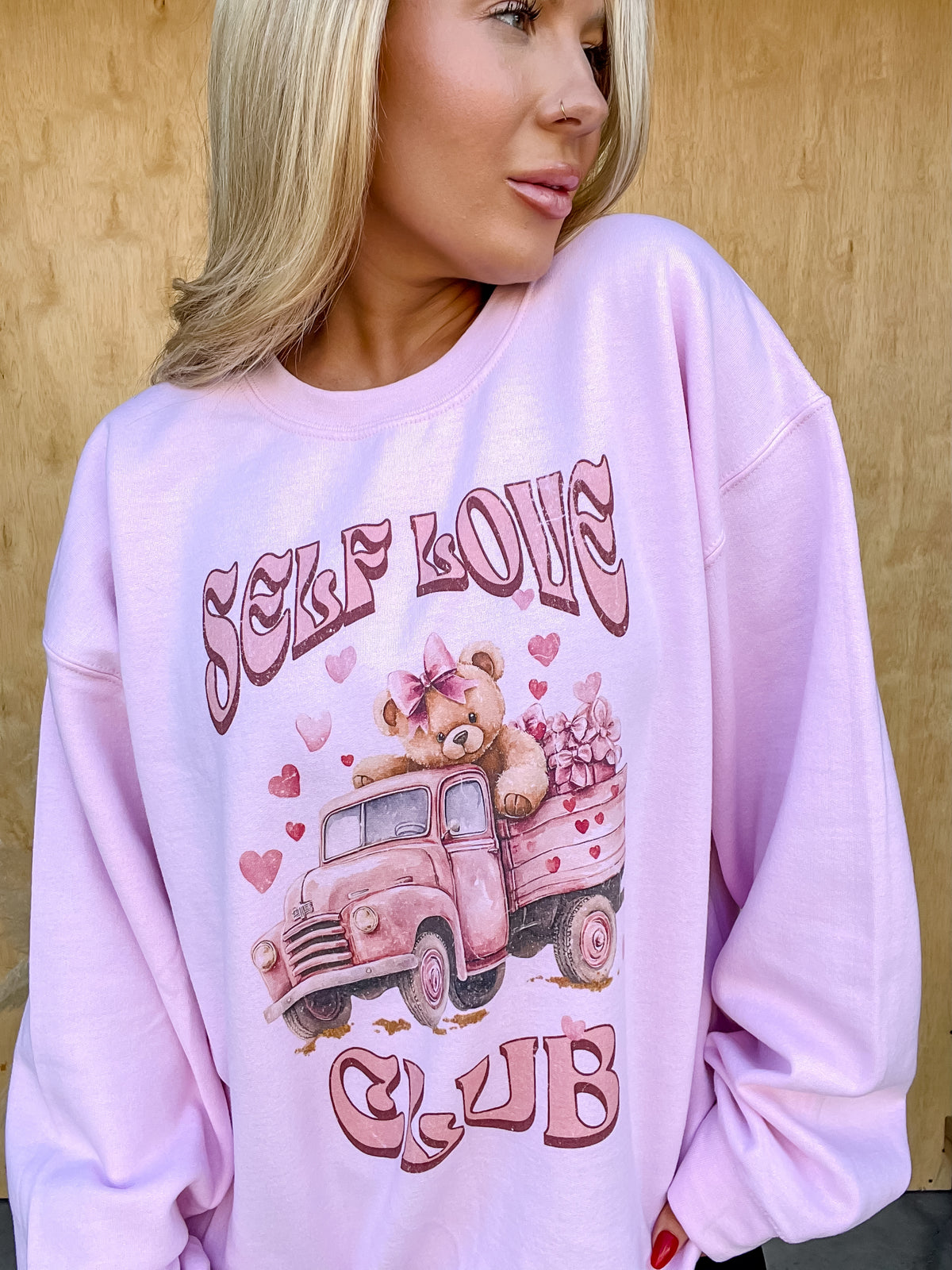 Self Love Club Truck Graphic Top