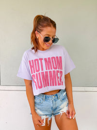 Pink Hot Mom Graphic Top