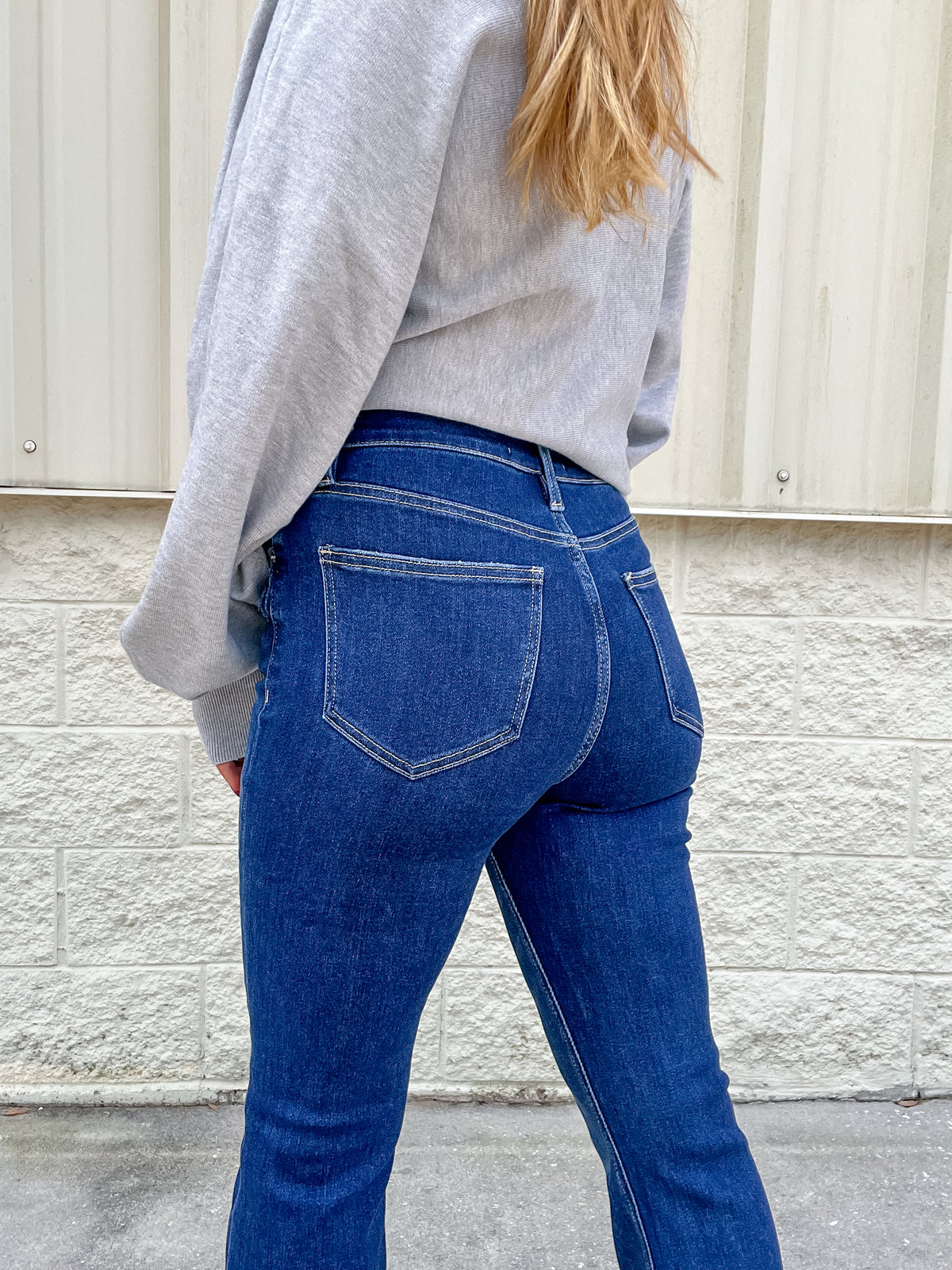 Trust Issues Dark Wash Flare Jeans