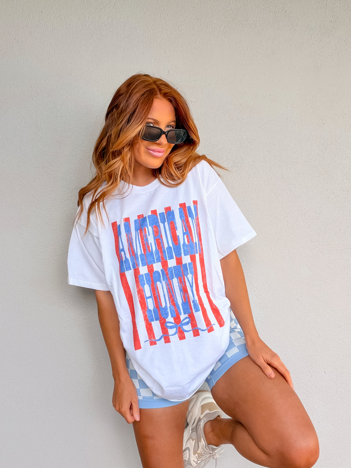 Stripe Honey Graphic Top