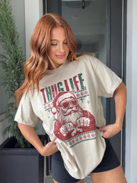 Santa Thug Graphic Top