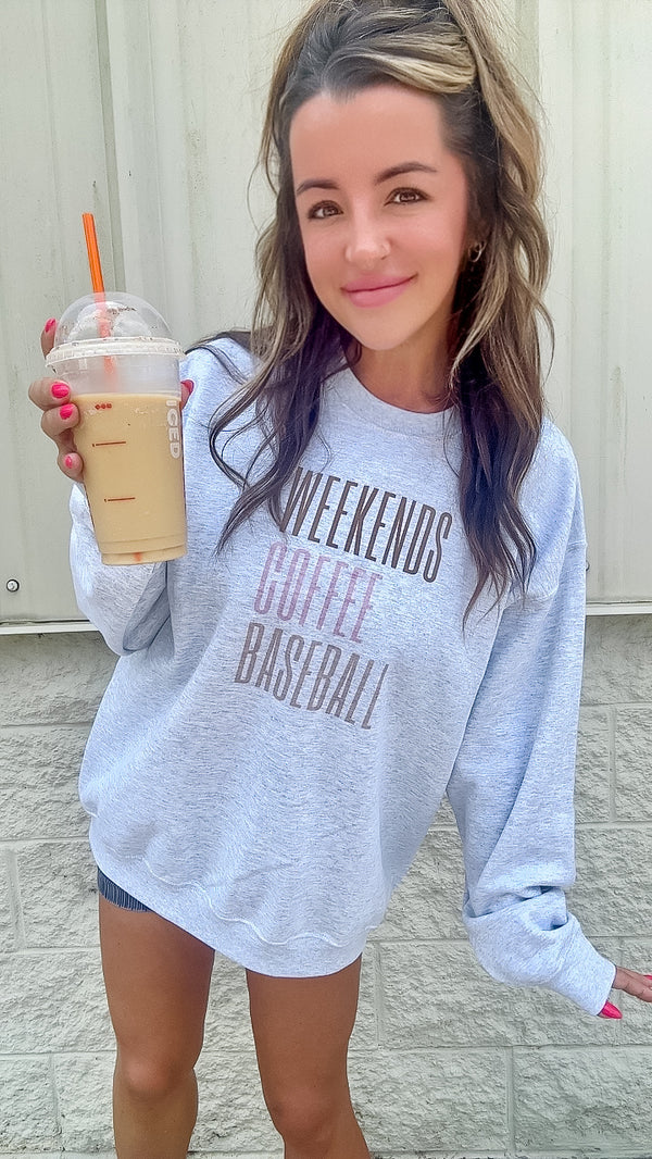 Choose Your Weekend Sport Graphic Ash Pullover