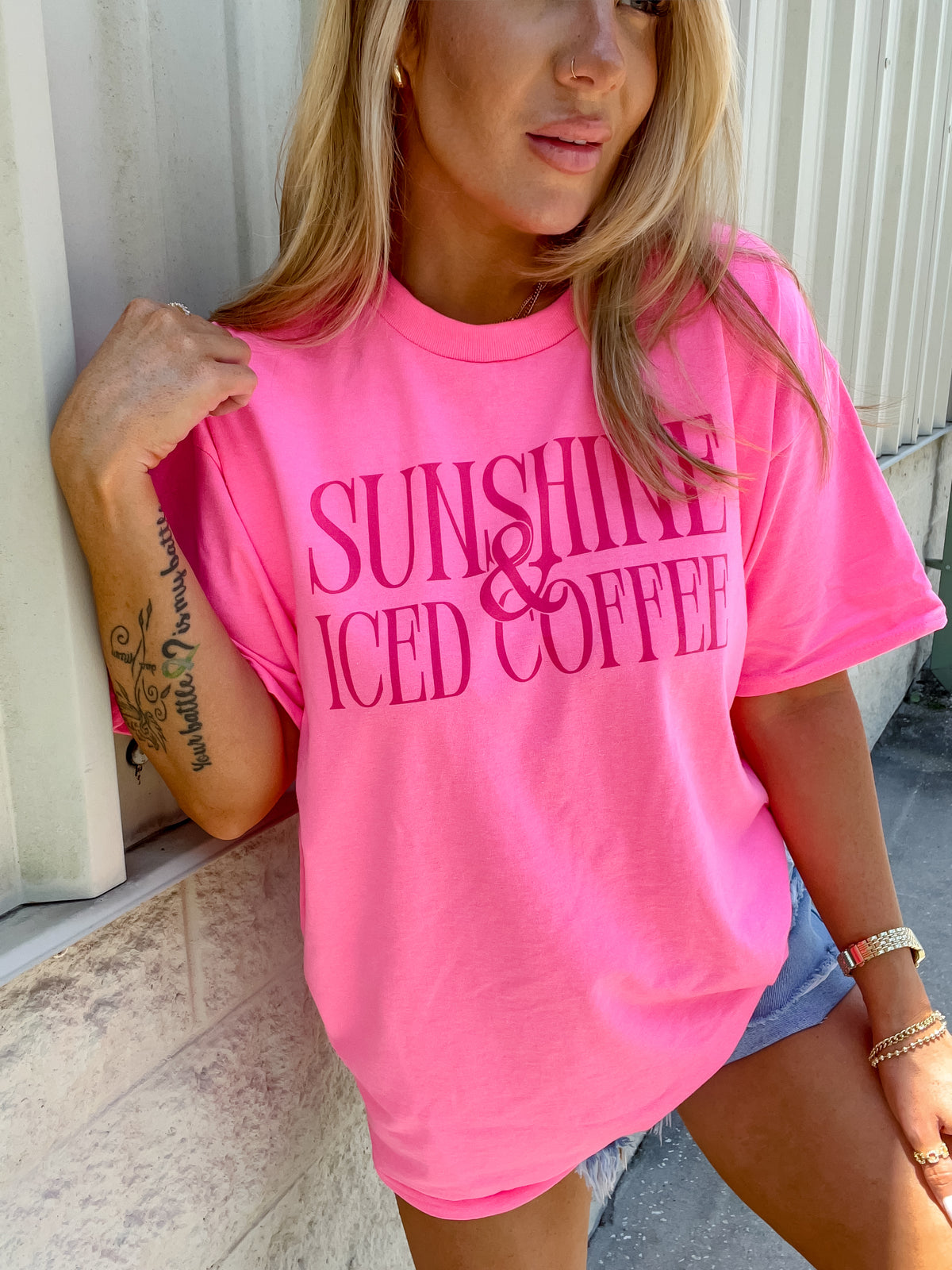 Sunshine Iced Coffee Graphic Tee C.O.C