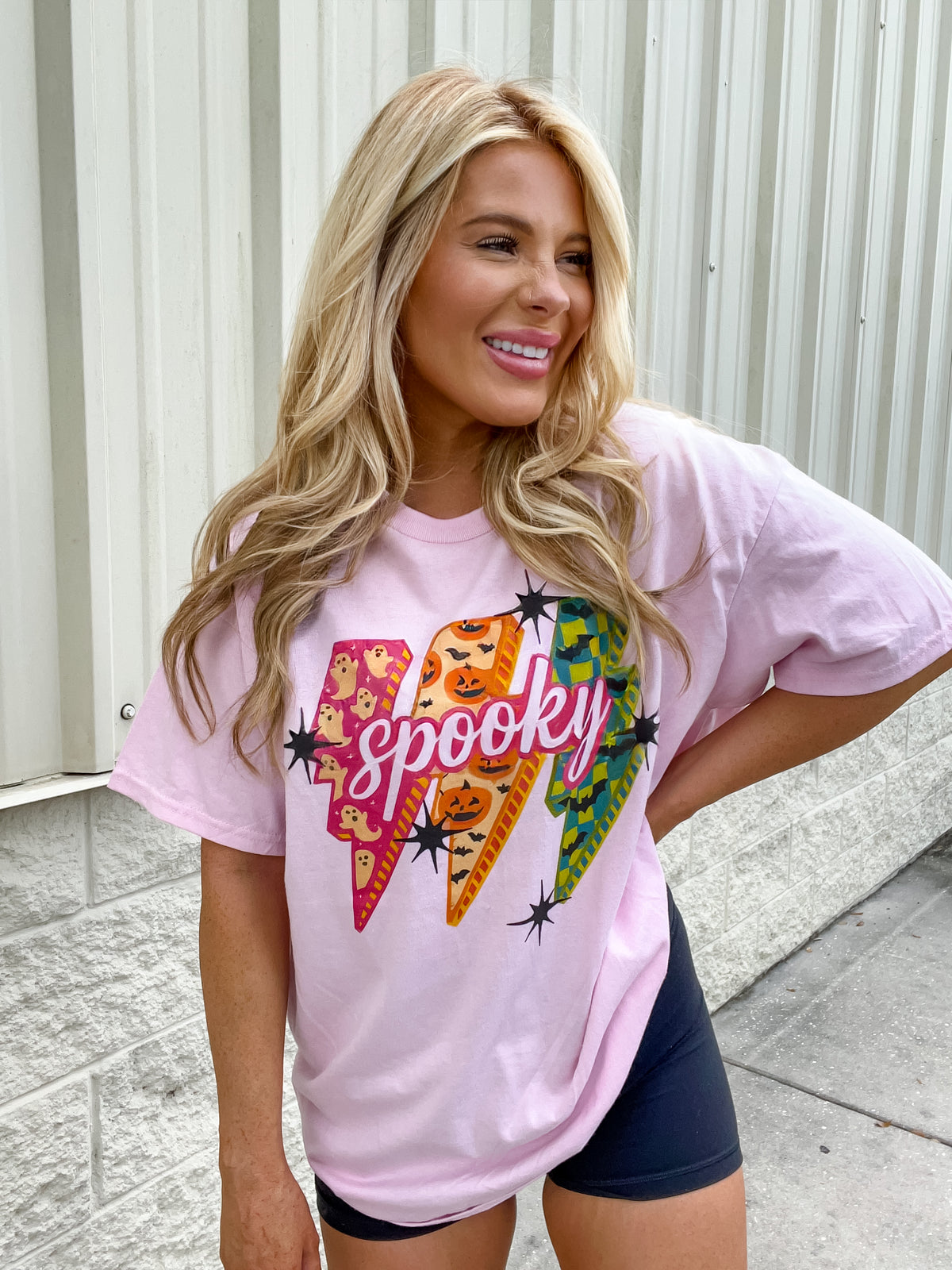 Spooky Neon Graphic Top
