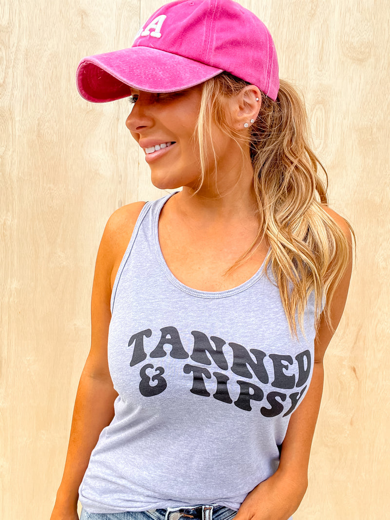 Tanned & Tipsy Graphic Tank