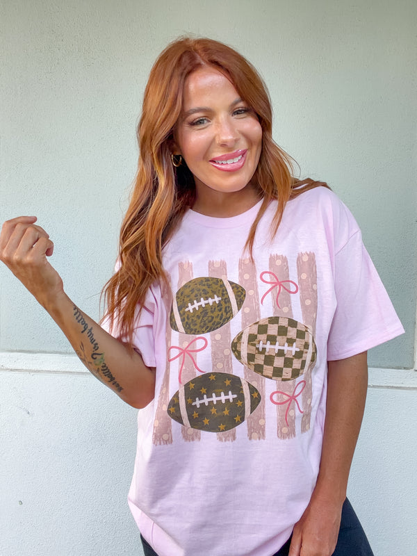Football Stripe Graphic Top