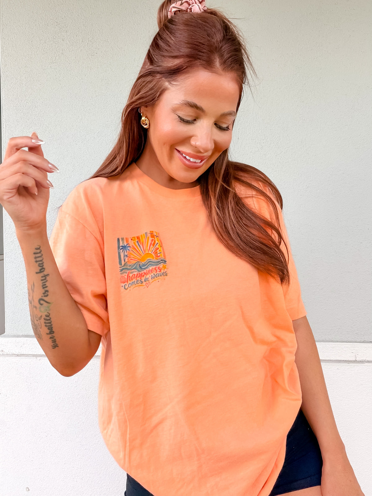 Colorful Happiness Graphic Top