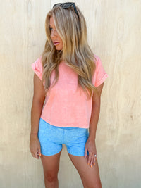 DOORBUSTER - Simple Summertime Cuffed Sleeve Top