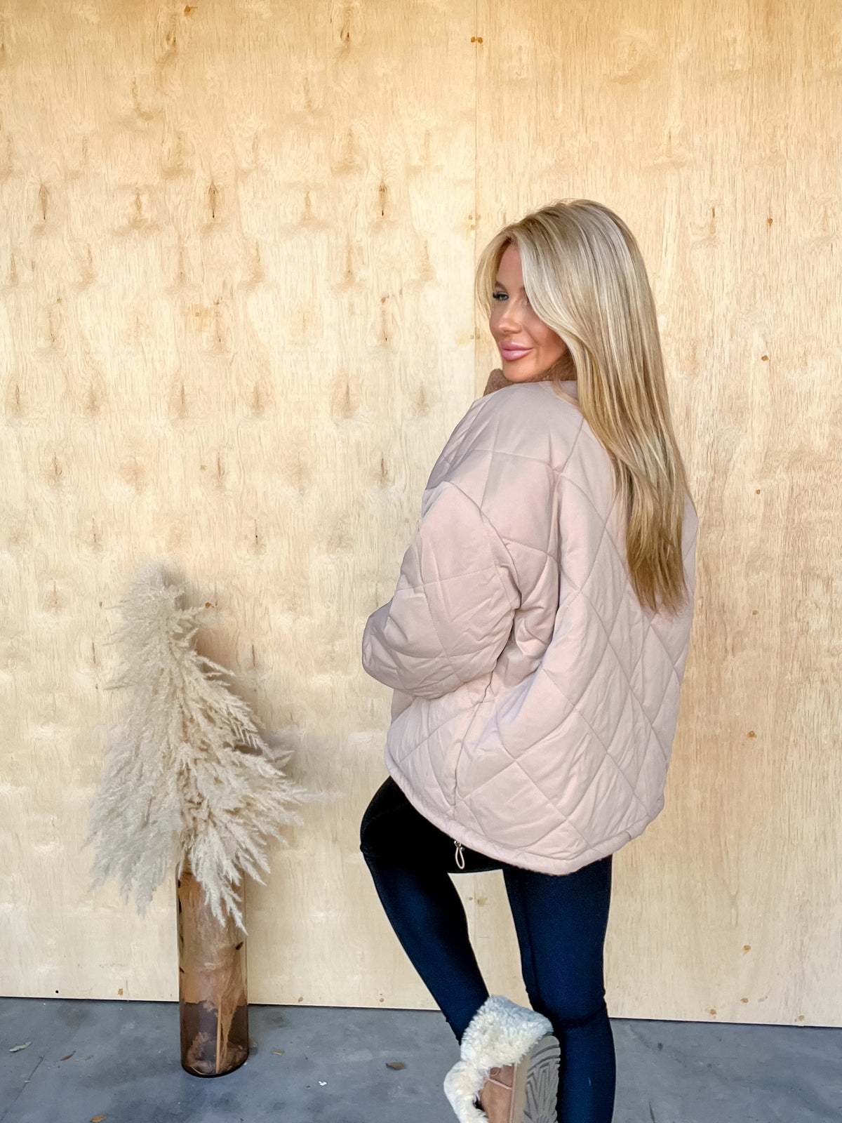 Seeing The Truth Taupe Reversible Jacket