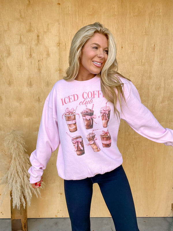 Iced Coffee Club Graphic Top