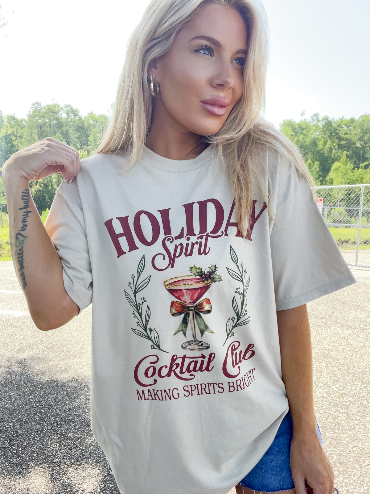 Making Spirits Bright Graphic Top