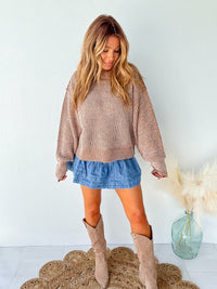 All Is Good Brown Knit Sweater