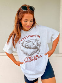 Indoor Cat Graphic Top