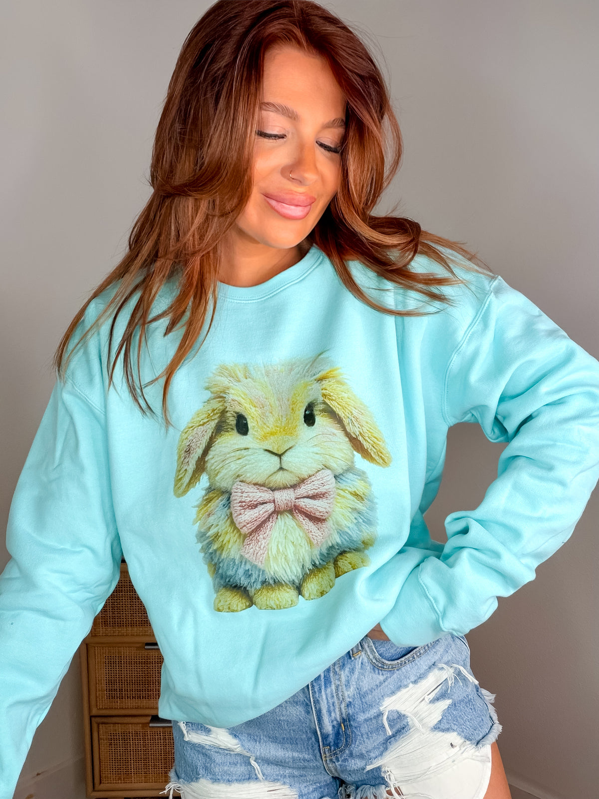 Pastel Bunny Graphic Top